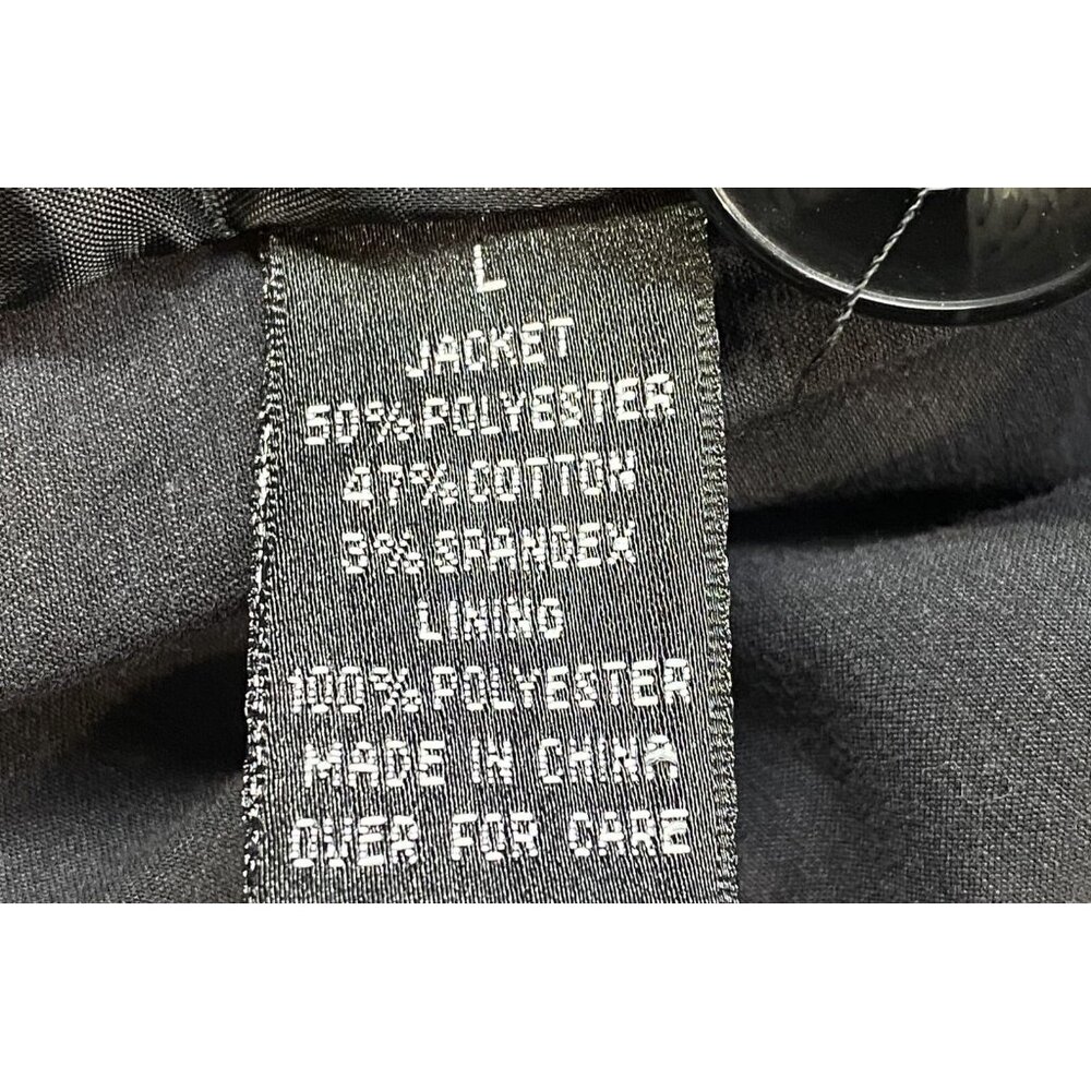 BCX Women Mid Length Satin Long Sleeve Swing Coat Sz L‎ Black Elegant Goth 43-13 - Picture 9 of 10